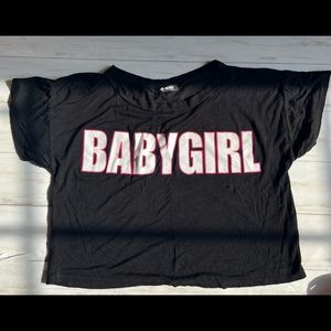 Babygirl crop top